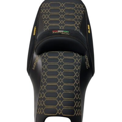 Rivestimento Sella Yamaha T-MAX 530 in Fibra di Carbonio con Ricamo e Nome Personalizzato